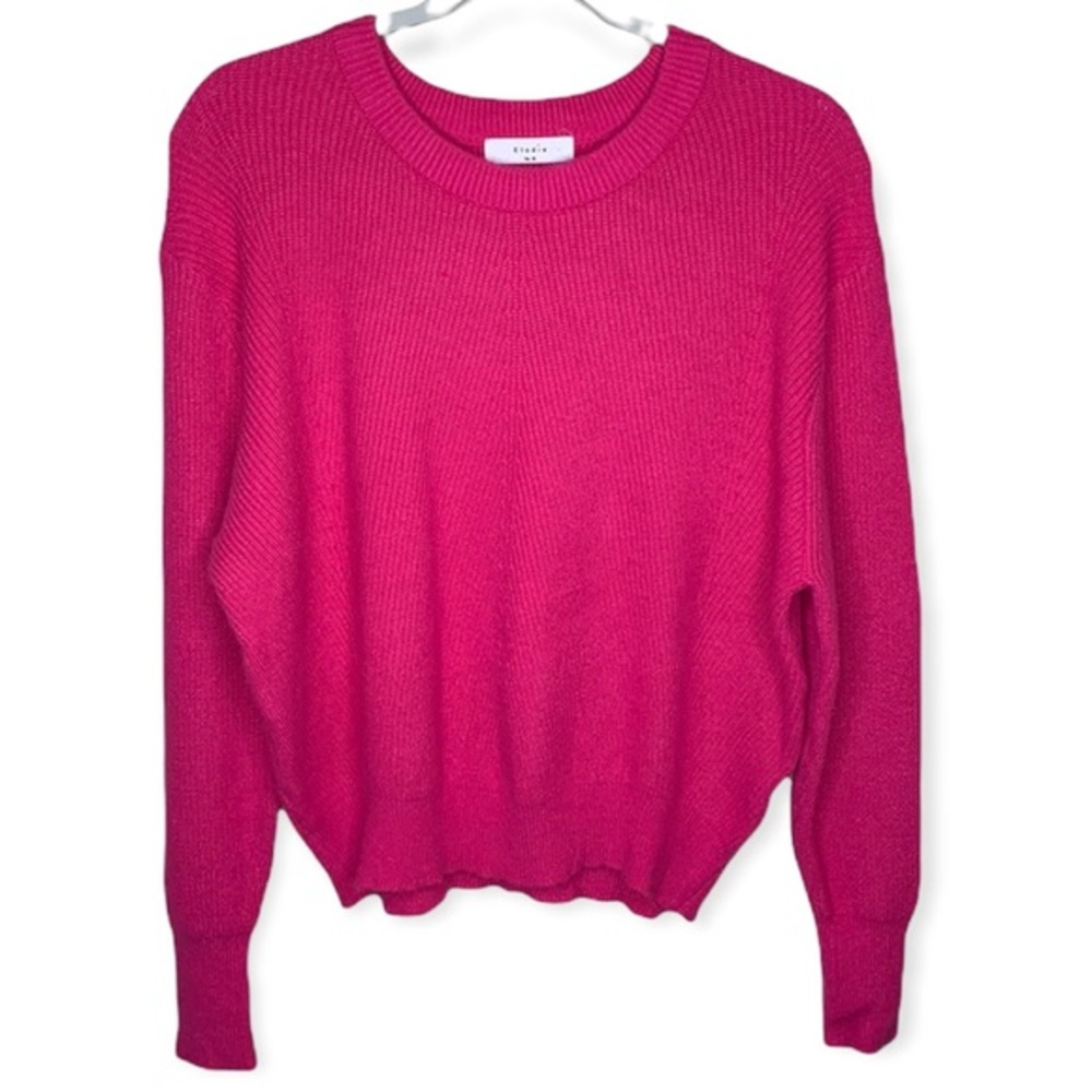 Elodie pink Cropped pullover soft knit sweater size Medium